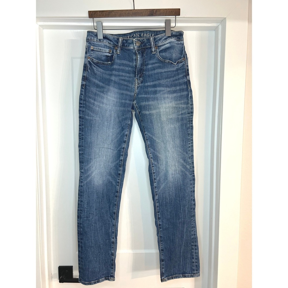 American Eagle Ne(x)t Level Flex Slim Straight Jeans Mens 31x32 Medium Wash Blue